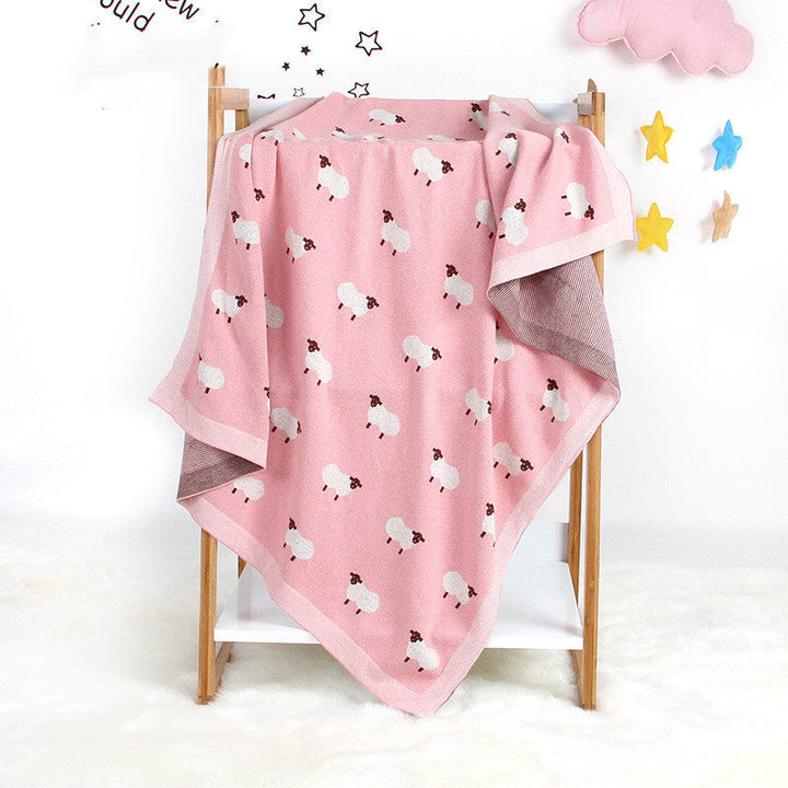 Baby Blanket Knitted Lamb Hug Blanket