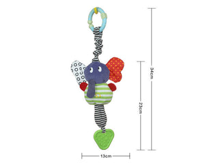 Discover the Joy of Playtime with the Musical Elephant Lathe Trailer Hanging Teether Baby Toys